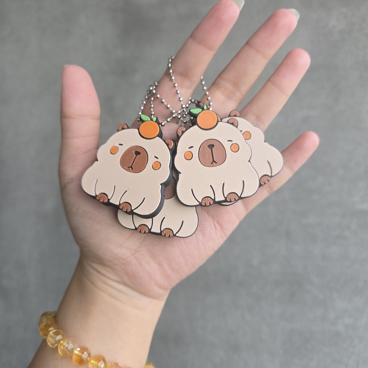 Soda Can Opener - Cute Capybara with Mandarin Orange - Image 4